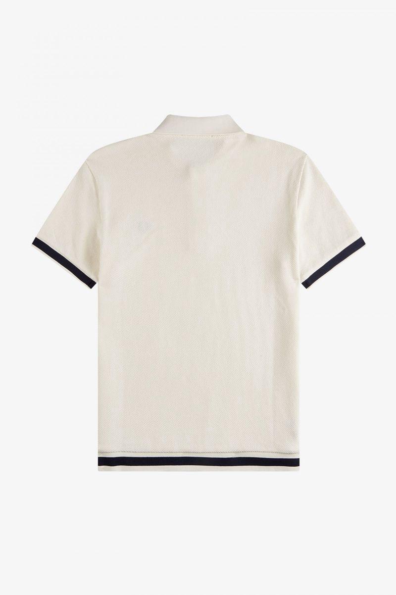 White Fred Perry M3807 Men's Polo Shirts | PH 1456HAPK